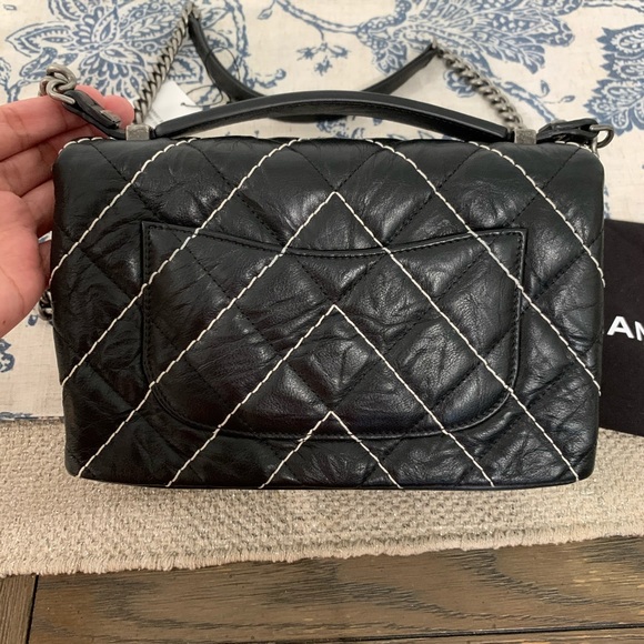 CHANEL Small Implicit Stitched Chevron Flap Bag - Picture 2 of 12